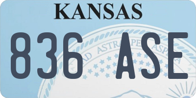 KS license plate 836ASE
