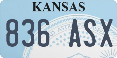 KS license plate 836ASX