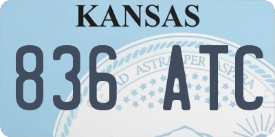KS license plate 836ATC