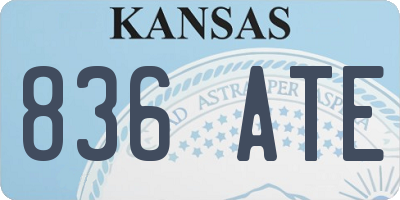 KS license plate 836ATE