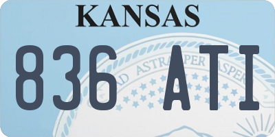 KS license plate 836ATI
