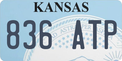 KS license plate 836ATP