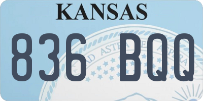 KS license plate 836BQQ