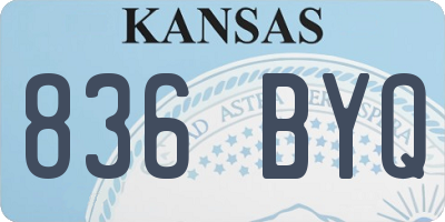 KS license plate 836BYQ