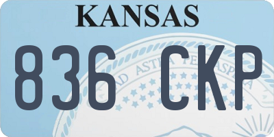 KS license plate 836CKP
