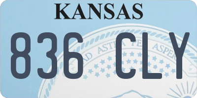 KS license plate 836CLY