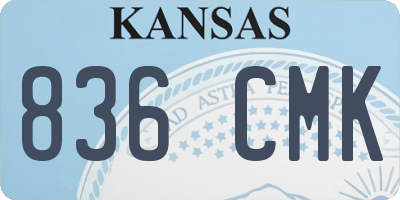 KS license plate 836CMK