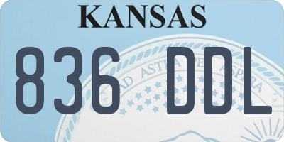 KS license plate 836DDL