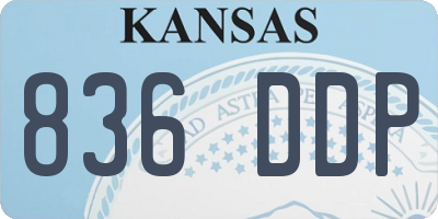 KS license plate 836DDP