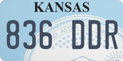 KS license plate 836DDR