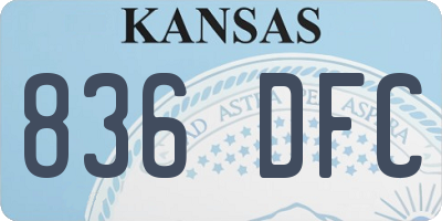 KS license plate 836DFC