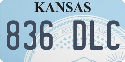 KS license plate 836DLC