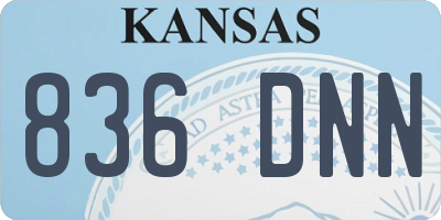 KS license plate 836DNN