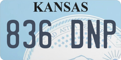 KS license plate 836DNP