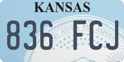 KS license plate 836FCJ
