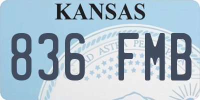 KS license plate 836FMB