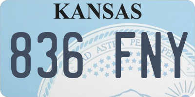 KS license plate 836FNY