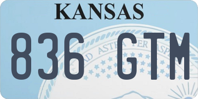 KS license plate 836GTM