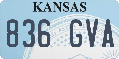KS license plate 836GVA