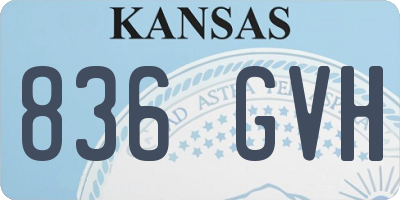 KS license plate 836GVH