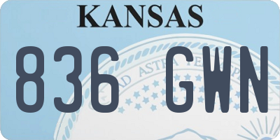 KS license plate 836GWN