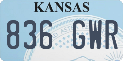 KS license plate 836GWR