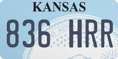 KS license plate 836HRR