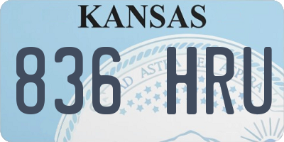 KS license plate 836HRU