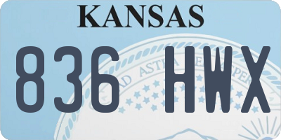 KS license plate 836HWX