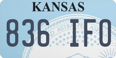 KS license plate 836IFO