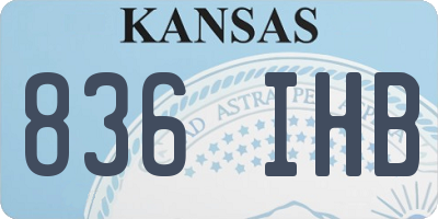 KS license plate 836IHB