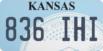 KS license plate 836IHI