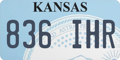 KS license plate 836IHR