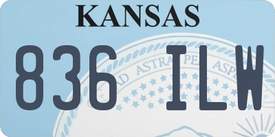 KS license plate 836ILW