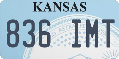 KS license plate 836IMT