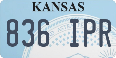 KS license plate 836IPR