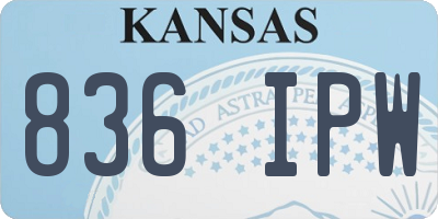 KS license plate 836IPW