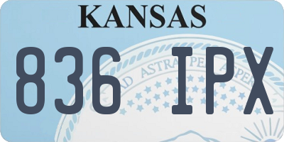 KS license plate 836IPX