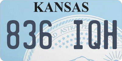 KS license plate 836IQH