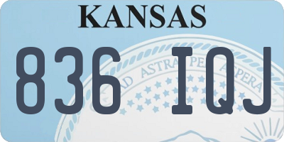 KS license plate 836IQJ