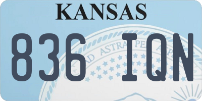 KS license plate 836IQN