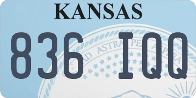KS license plate 836IQQ