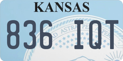 KS license plate 836IQT