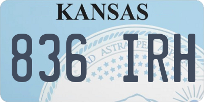 KS license plate 836IRH