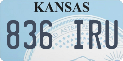KS license plate 836IRU