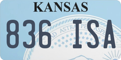 KS license plate 836ISA
