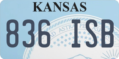 KS license plate 836ISB