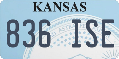 KS license plate 836ISE