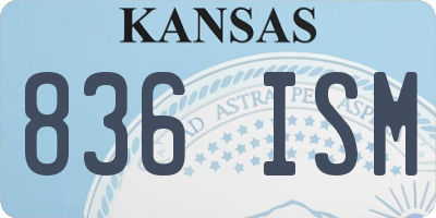 KS license plate 836ISM