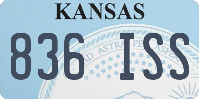 KS license plate 836ISS